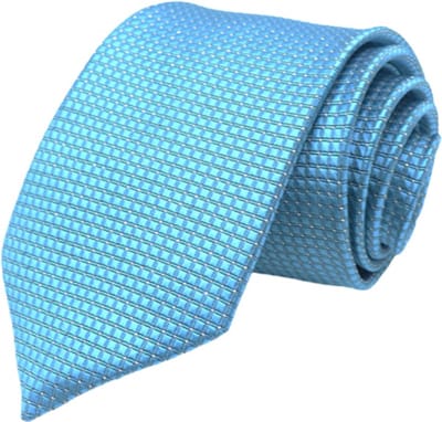 Fako Fashion - Stropdas - Ruit - Satijn - 8cm - 145cm - Aqua Blauw