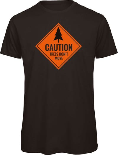 Trees don't move wintersport t-shirt zwart S - soBAD. | Foute apres ski outfit | kleding | verkleedkleren | wintersporttruien | wintersport dames en heren | Snowboarding