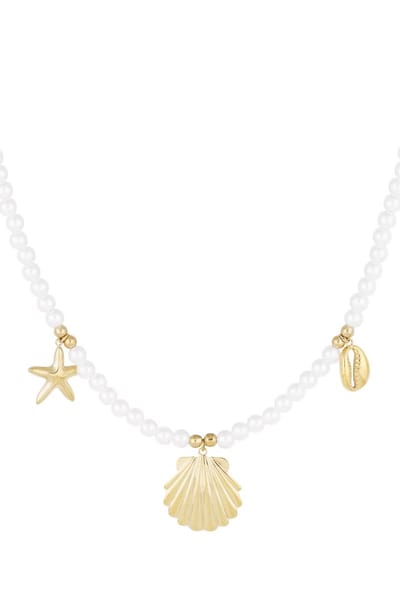 parelketting met zeebedels