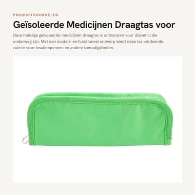 Dailygoods- Insuline Cooler - Geïsoleerde Medicijnen Draagtas - Duurzaam Oxford-weefsel - Voor Insulinepennen - Klein en Draagbaar - Uitstekende Isolatie - Medicijnentas