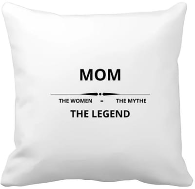 Akyol - mom the woman the mythe the legend Kussen hoes - Mama - de legendarische moeder - moeder cadeautjes - moederdag - verjaardag - geschenk - kado - moeder artikelen - 40 bij 40 cm
