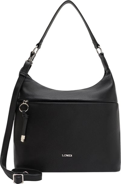 L.CREDI Schoudertas Maite Hobo Bag Black Zwart