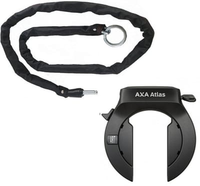 AXA Atlas ART2 ringslot - Standaard breedte - inclusief 100cm insteekketting - Zwart