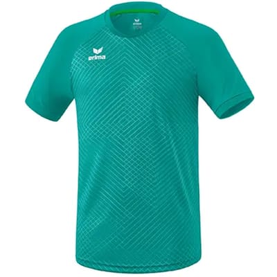 Erima Madrid Shirt Korte Mouw Kinderen - Columbia | Maat: 140