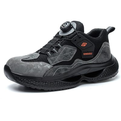 Gedraaide knop Werkveiligheidsschoenen Heren Dames Stalen neus Schoenen Onverwoestbare veiligheidslaarzen Lichtgewicht beschermende werksneakers 38