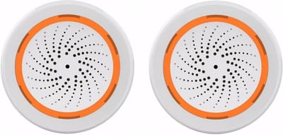 Smart Alarm Sirene - Geluid Licht Alarm - Huis Beveiligen - Hub Vrij WiFi - 2 stuks - Wit