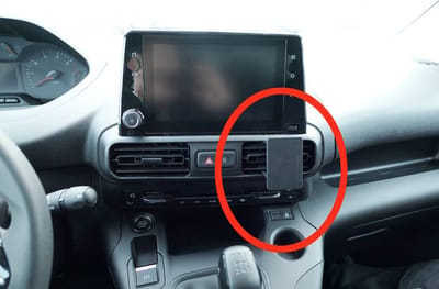 Brodit ProClip houder geschikt voor Citroen Berlingo III /Opel Combo/ Peugeot Partner, Rifter 2019 - Toyota ProAce CenterMount