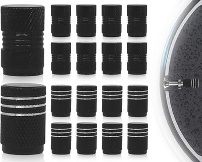 Dailygoods- Ventieldoppen 16 Stuks - Luchtdicht - Aluminiumlegering - Universeel voor Auto/Fiets/Motorfiets - Stof- en Plaatbescherming - Duurzaam Ontwerp - Ventieldop