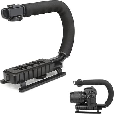 DSLR Stabilizer Handheld Video Actie Stabiliseren Handle Grip C Vorm Professionele Vlogging Voor Canon Nikon Sony Smartphones - Camera stabilisator handvat camcorder DSLR houder beugel / U / C Shape Draagbare Handheld DV Bracket Stabilizer