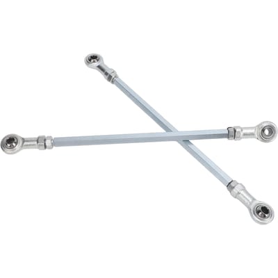1 Paire Kits de Biellettes de Direction ATV 280mm Alliage d'Acier Argent Rotule de Direction Kit Biellettes de Direction pour Quad Moto Tout-Terrain ATV Kart white
