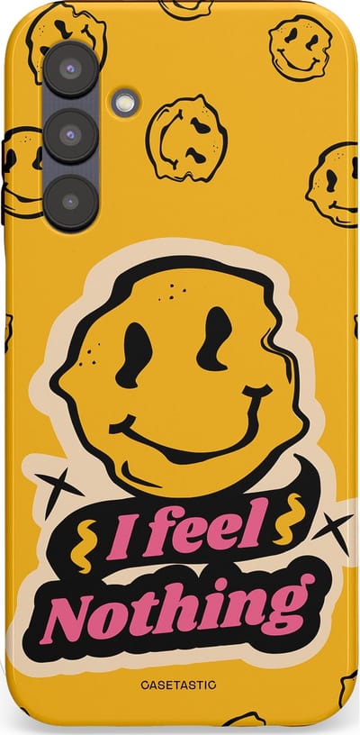 Casetastic hoesje geschikt voor Samsung Galaxy A25 - Dubbellaagse bescherming - Alles is niks - Fashion Case - Okergeel Zwart Zand