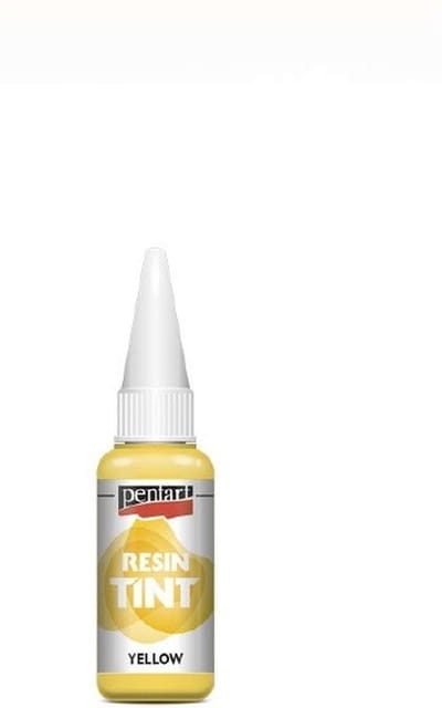 Pentart Resin Tint geel - Hars kleurstof 20ml voor epoxy projecten.