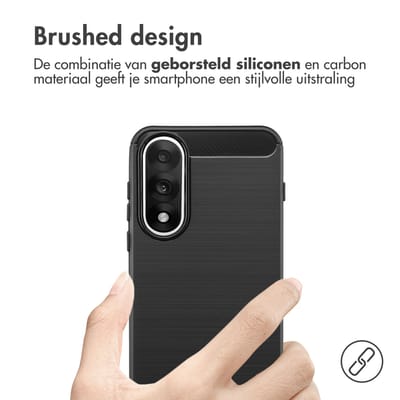 imoshion Hoesje - Geschikt voor OnePlus Nord 5 - Brushed Backcover - Zwart