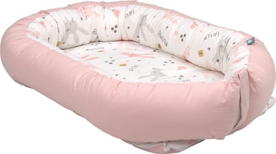 Funnababy Bunny Babynest - Roze - Voorzien van klittenband sluiting