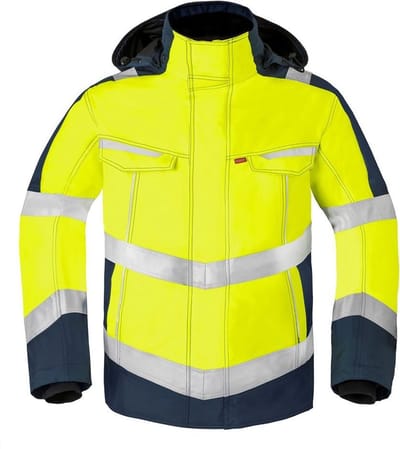 Havep 50217 Parka Fluo Geel/Marine maat S
