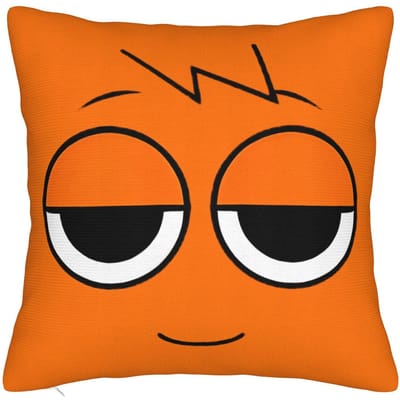 Sprunki Cartoon Anime Vierkante Kussenslopen Kussenhoezen Nieuwigheid Rits Decoratie Kussensloop voor Auto 18 45x45cm