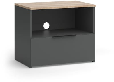 Vicco Wido TV-meubel – 60 x 50 cm met lade Antraciet/Sonoma