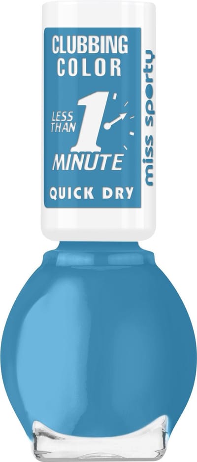 Miss Sporty - Boeing Brush Clubbing Colors Nailpolish - Blue Cyan - Blauw
