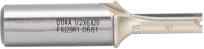Dailygoods- Carbide Frees - 3 Groeven - Rechte Schacht - Hardmetaal - 60 mm - Antiaanbaklaag - Schoon Snijoppervlak