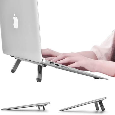 Famanu – Laptopstandaard - mini opvouwbare laptopstandaard - aluminium notebookstandaard - compatibel met laptops van 10-15,6 inch