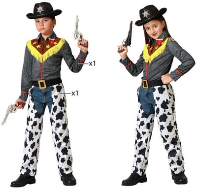 Atosa Cowboy/Cowgirl verkleed kostuum Woody - voor kinderen - 2-delig - Western/Wilde westen 116