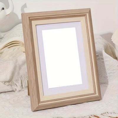 1 cadre photo créatif nordique simple de 7 pouces, cadre photo mural créatif pour table, cadre artistique B