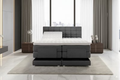 Elektrische Boxspring Bulut antraciet 160X200