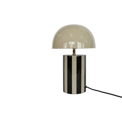 Leitmotiv Tafellamp Rayado - Zwart - 25x25x34cm - Modern