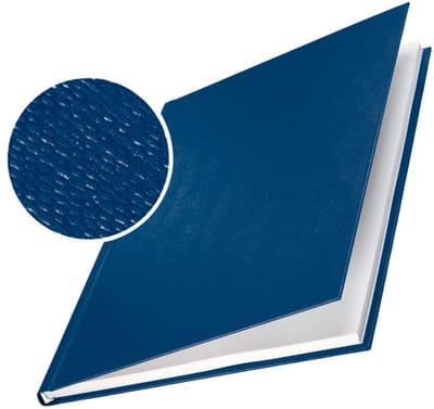 LEITZ Buchbindemappe impressBind, A4, 24,5 mm, schwarz, Hard Cover, mit Leinenüberzug, Fassungsvermögen: 211 - 245 Blatt (7396-00-95)