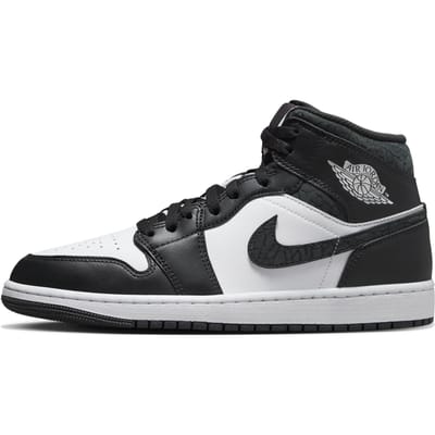 Air Jordan 1 Mid SE Panda Olifant Heren Sneakers Zwart Off-Noir Wit FB9911-001 42.5