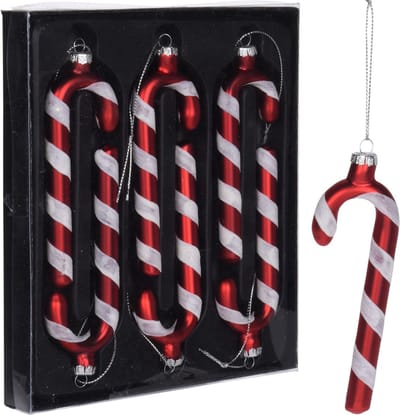 FLOOQ Kerstboomversiering Zuurstokken - Kersthangers - Kerstboomversiering - 6 stuks