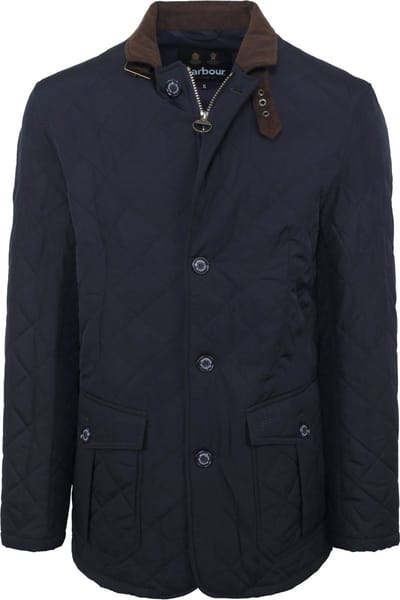 Barbour Jas Quilted Lutz Donkerblauw - Maat XXL - Heren - Gewatteerde jassen