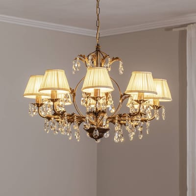 ONLI Kroonluchter Karen 8-lamps brons
