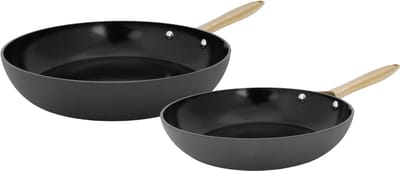 Cosy&Trendy Elegance Koekenpannenset 2-delig Ø24/28cm - PFAS-vrij - Inductie Koekenpan - Snelle opwarming - Zonder deksel - Zwart