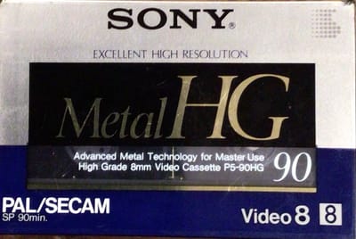 Sony metal HG Video 8 Videotape