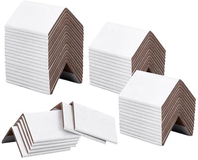 Dailygoods- Hoekbescherming 50 Stuks - Versterkte Randbescherming - Karton - Wit - Afmetingen 5 x 5 x 7,6 cm - Voor Verpakking en Verhuizing - Verzendbescherming