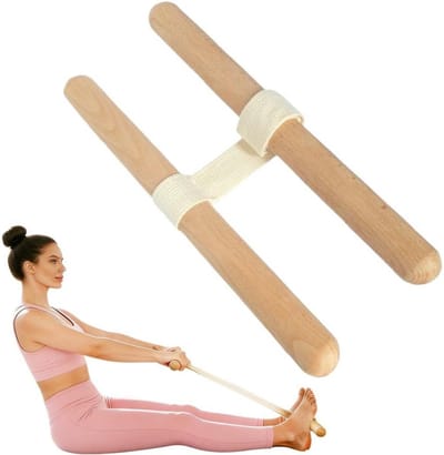 longziming -Rugstretcher - Rugversterker - 2-in-1 Stretching Apparaat - Verstelbare Lengte En Hoek - Ergonomische Houten Handvatten - Veilige Ondersteuning Thuis Of Op Kantoor - 1 Stuk