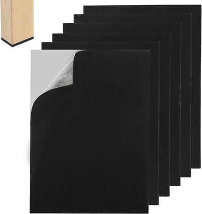 6 stuks antislip ladder-beschermvoeten, universele anti-slip voetkappen voor alle laddertypes (telescoop, zolder, platform), vloer- en trapbescherming met bevestigingsmat, voor doe-het-zelvers