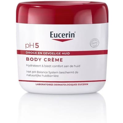 Eucerin pH5 Soft Bodycreme - Body Cream voor Droge en Gevoelige Huid - 5% Dexpanthenol - pH Neutraal - 450 ml