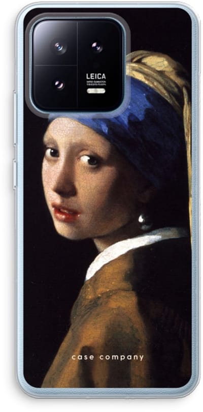 Case Company® - Hoesje geschikt voor Xiaomi 13 Pro hoesje - The Pearl Earring - Soft Cover Telefoonhoesje - Bescherming aan alle Kanten en Schermrand