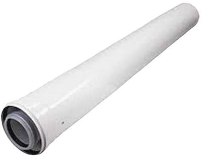 Verlengbuis 60/100 mm - 1 meter voor lucht- en uitlaatleiding