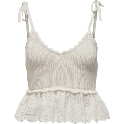 ONLY - ONLKRISTIN LIFE SL SHORT MIX TOP KNT - Dames - Tank tops