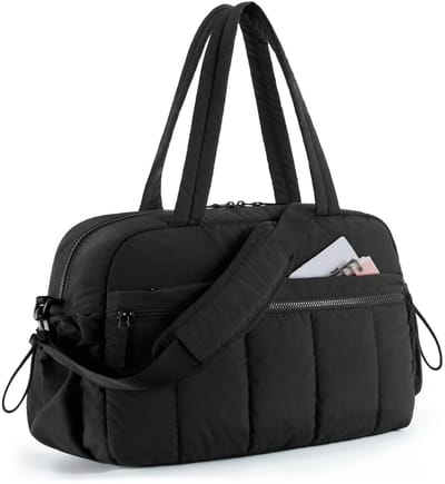 Geweo Reistas Handbagage 40x30x20 - Weekendtas dames - handbagage vliegtuig -handbagage tas voor ryanair transavia - Zwart