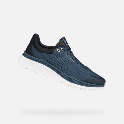 GEOX SPHERICA ACTIF X1 HEREN Sneakers - DONKERBLAUW/ZWART - Maat 43