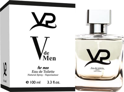 VP V De Men Eau de Toilette Herenparfum 100 ml – Frisse, Krachtige en Moderne Mannengeur – Elegante Citrus- en Houtnoten – Ideaal voor Dagelijks Gebruik – Stijlvolle en Tijdloze Parfum voor Heren