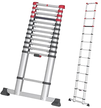 Veiligheidstelescopische Ladder - Uittrekbare Aluminium Ladder tot 450 cm