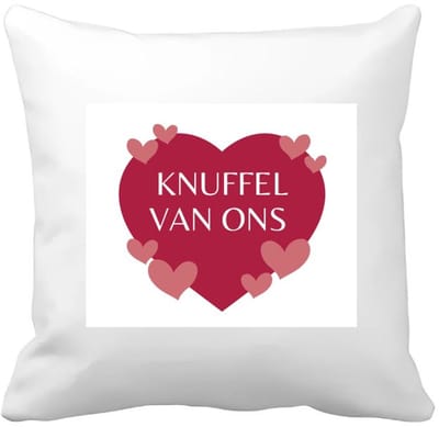 Akyol - knuffel van ons Kussen hoes - Liefde - iemand die liefde nodig heeft - verjaardagscadeau - kado - gift - geschenk - 40 bij 40 cm