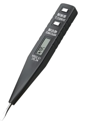 Spanningstester Schroevendraaier - Stroomdetector - Elektrisch Onderhoud - Multifunctioneel 2-in-1 - 13.5 cm - Grijs