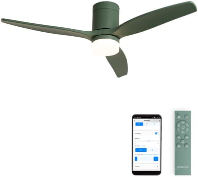 CREATE - Stille 40W plafondventilator met technische ABS bladen in verschillende maten - Met licht - Wifi - WIND CALM
