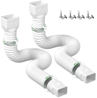 Regengoot Downspout Extensions - Flexibel 2-Pack 21"-60"